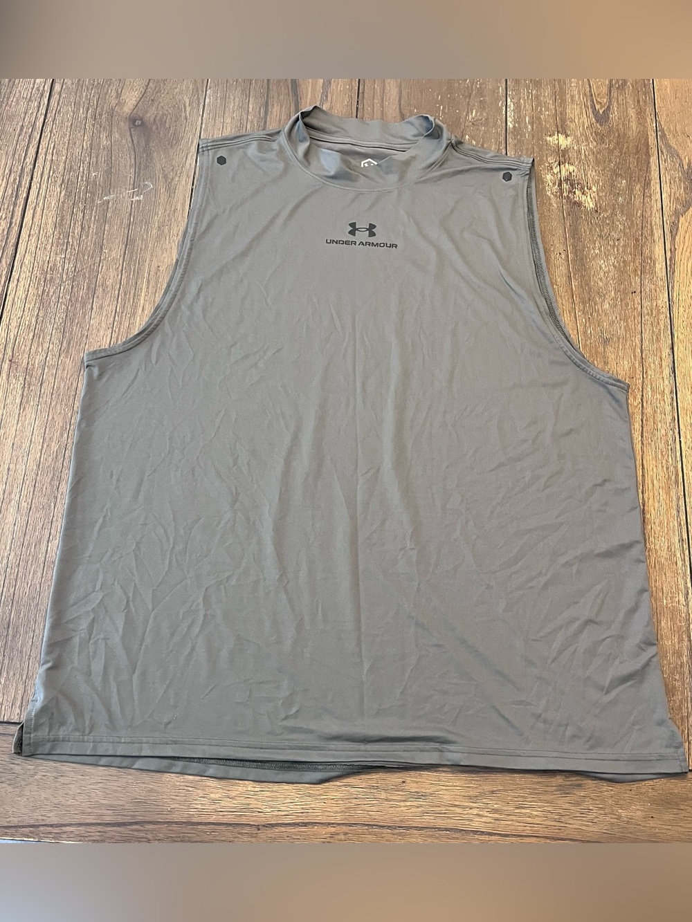 Under Armour The Rush Tee Men's Sleeveless Performance Shirt - Gray Size XXL